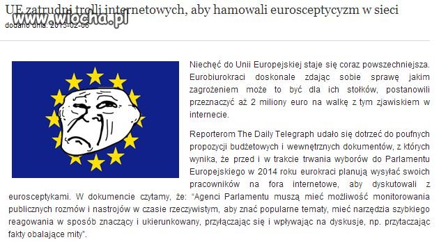 Trolle z wiochy.pl do Brukseli!