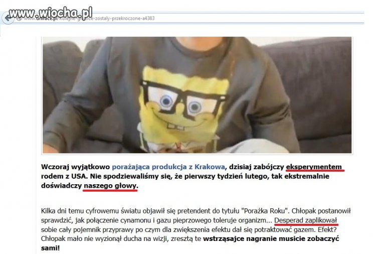 Coś mi się wydaje, że dziennikarz piszący ten