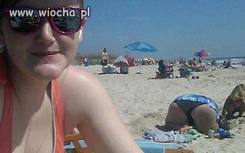Wypinka na plaży