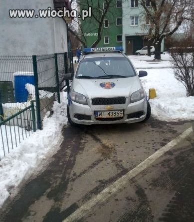 Chodnik zablokować