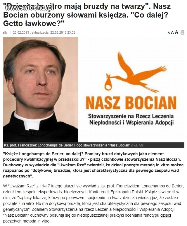 Ksiądz dyskryminuje dzieci