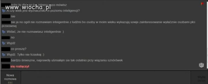 Nie rozmawia inteligentnie, bo