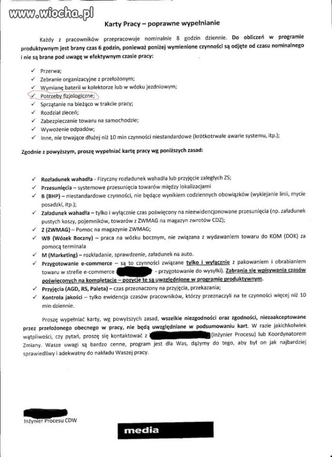 Karta pracy w polskiej firmie