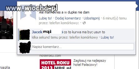 Dowiedział się z Fejsa,