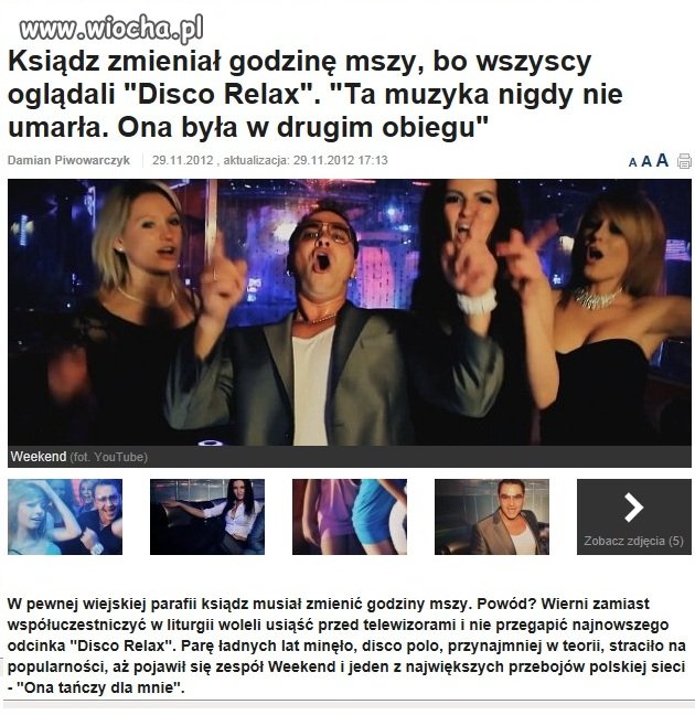 Disco Polo ważniejsze od...mszy!!!
