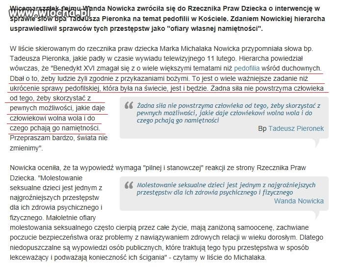Dla bp Pieronka są ważniejsze