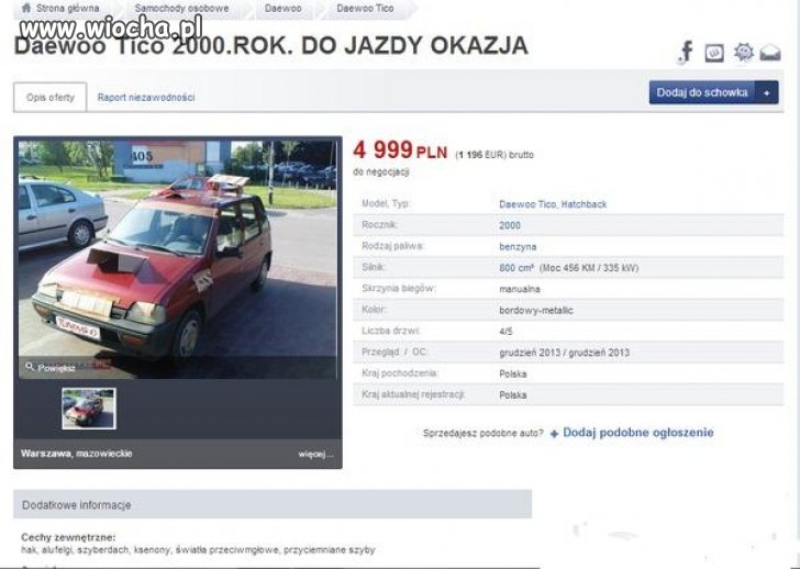 Daewoo Tico 2000.Rok ...