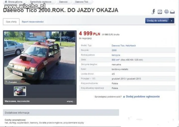 Daewoo Tico 2000.Rok ...