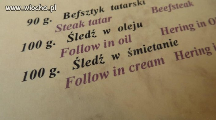 Follow in oil - śledź w oleju