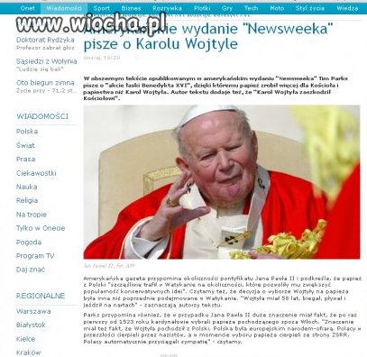 Pierwszy papież który nie chciał by noszono