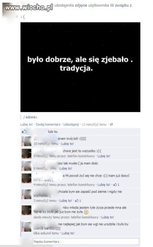 Facebook'owe gorzkie żale part I