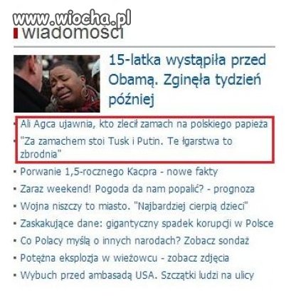 Tusk i Putin zlecili zamach na polskiego papieża 