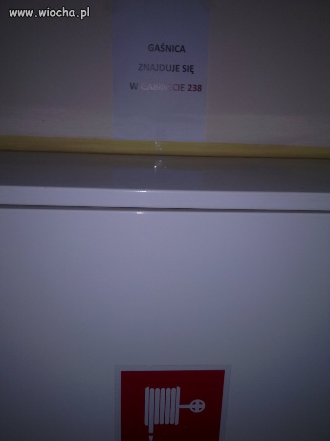 Gaśnicy tutaj nie znajdziesz