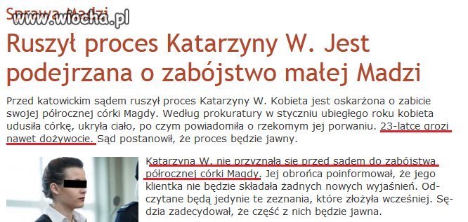Dożywocie? Takiej to tylko kara śmierci się należy