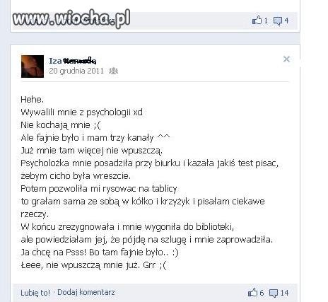 Puste dziecko chwalące sie swoją durnotą