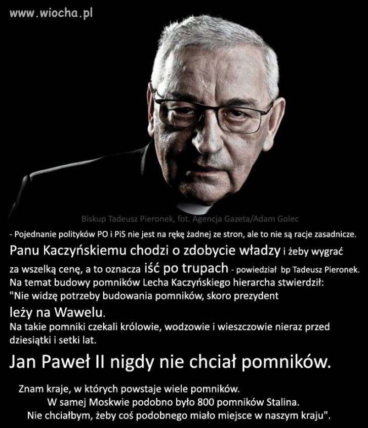 Jan Paweł II nigdy nie chciał pomników . 