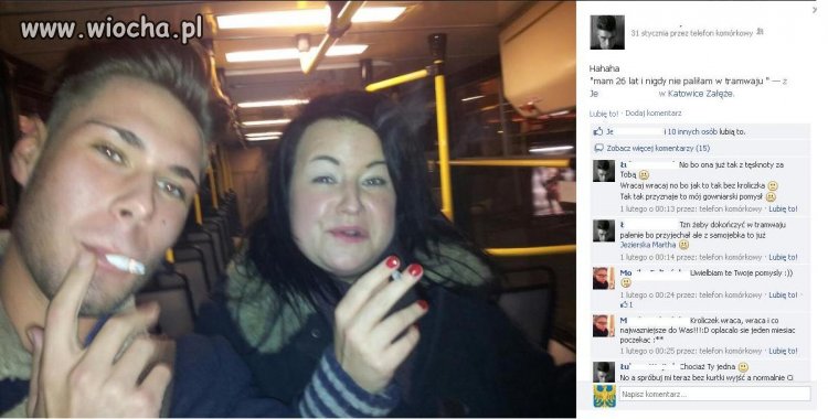 "Mam 26 lat i nigdy nie paliłam w tramwaju"