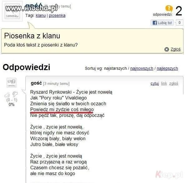 Piosenka z Klanu