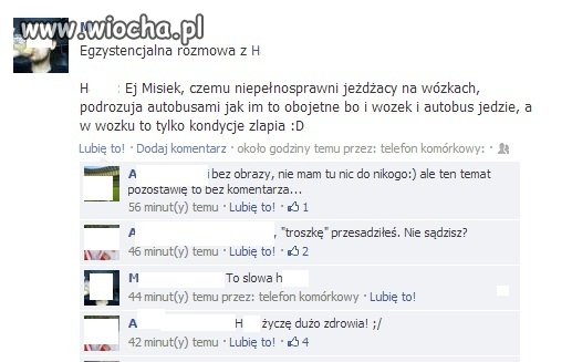Z cyklu debilne rozmowy...