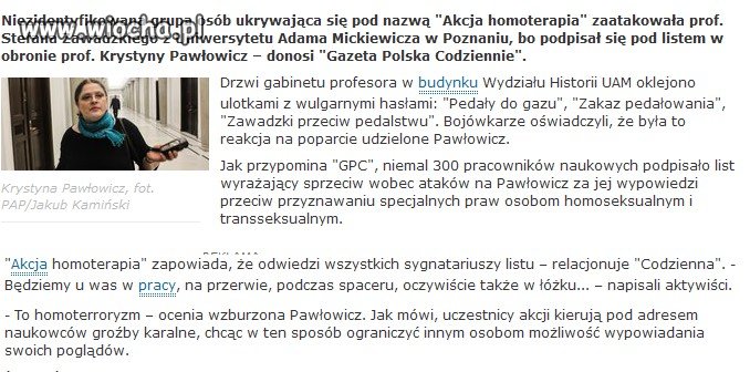 Ci nieszkodlili wzolennicy homoseksualizmu