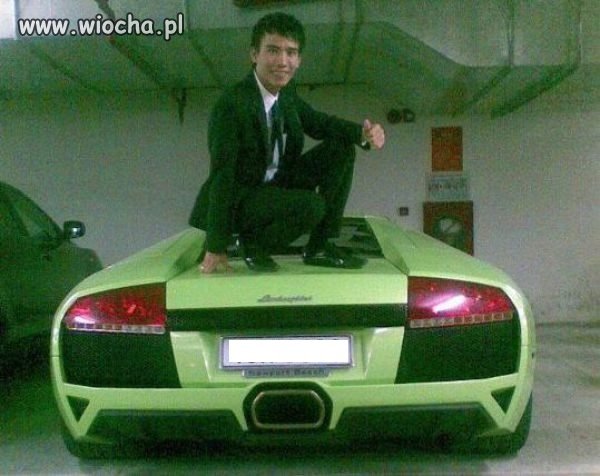 Lansik na czyjeś lambo - zawsze spoko