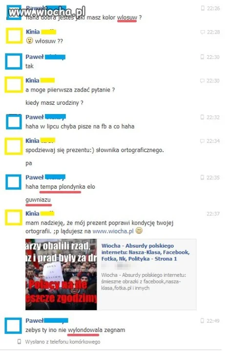 Chciał przykozaczyć