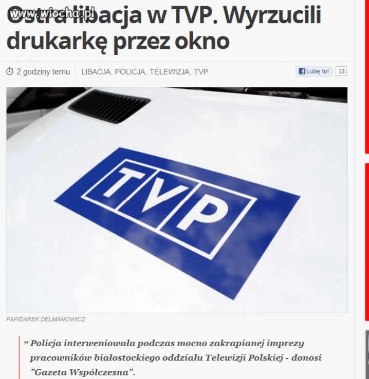 Ostra libacja w tvp...