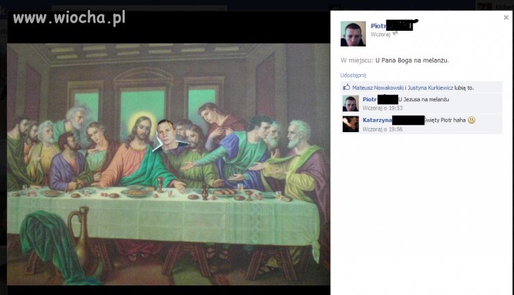To było na melanżu.