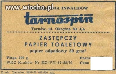 Zastepczy papier toaletowy