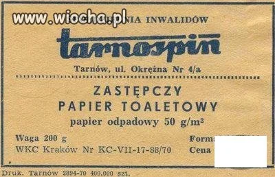 Zastepczy papier toaletowy
