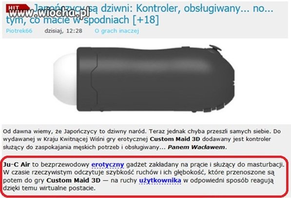 Japończycy są dziwni.