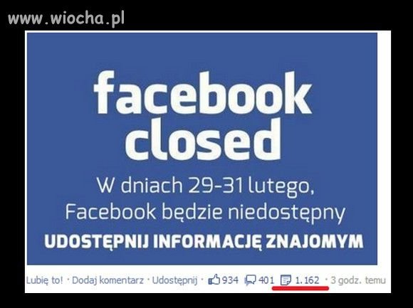 Głupota ludzi korzystających z Facebooka...