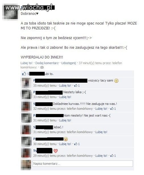 Wyżalanie się na facebooku