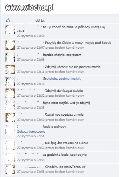 Rozmowa 14-latków na facebooku...
