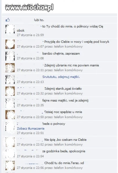 Rozmowa 14-latków na facebooku...