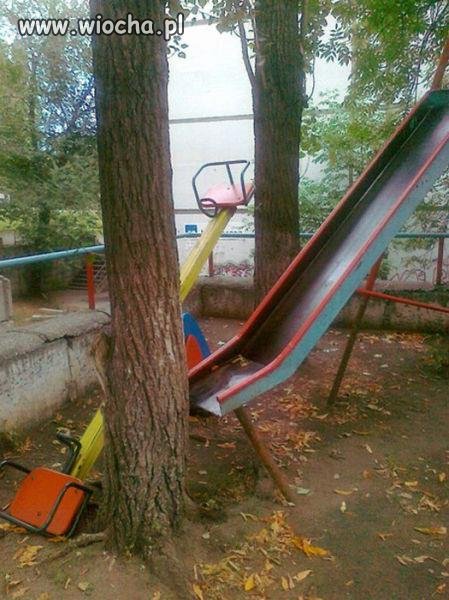 Plac zabaw w Rosji.