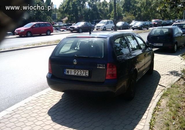 Całe miasto ładnie zaparkowało!