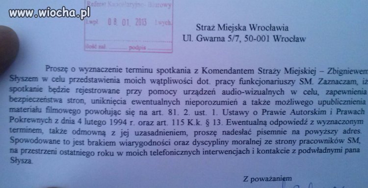 I wiecie co mi odpisali? 
