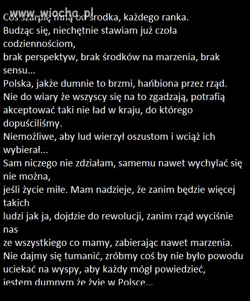 Zmęczony byciem nikim...
