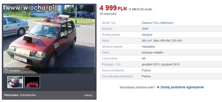 Tico 456 KM Tuning