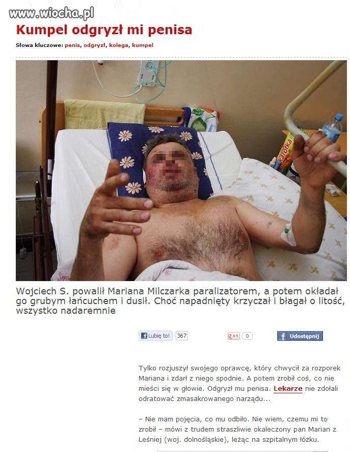 Kumpel mu odgryzł