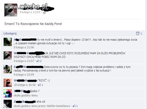 13-sto latki na facebooku