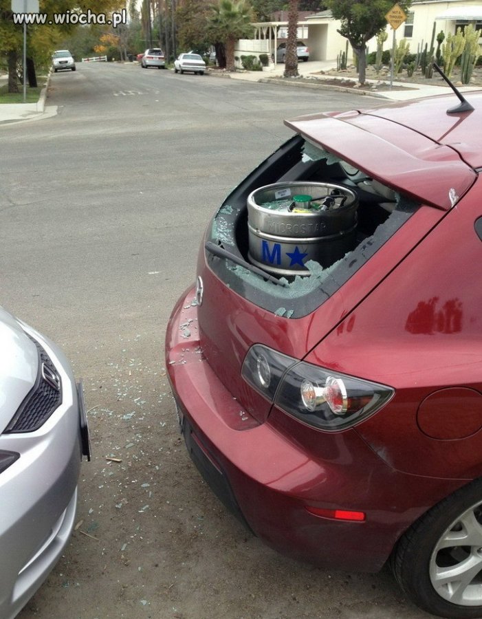 Ale bagażnik zamknięty