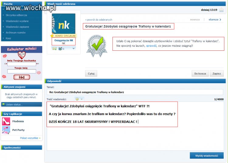 Osiągnięcia na nk 