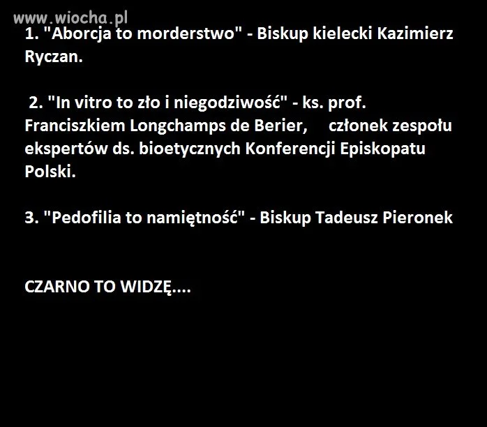 Czarno to widzę...
