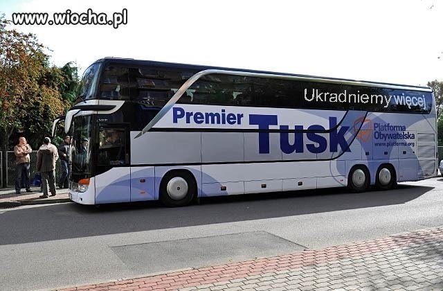 Takim autobusem powinien jeździć TUSK