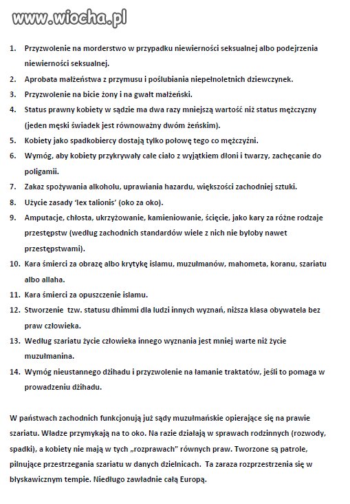 Prawo szariatu w całej okazałości