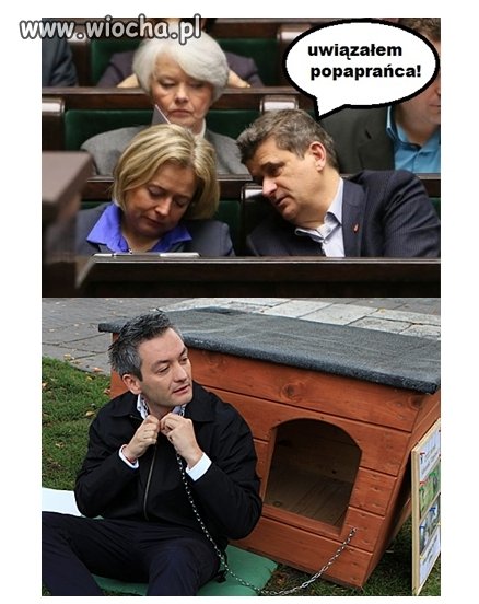 Uwiązał