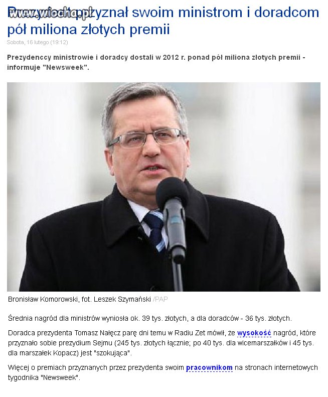 Komorowski przyznał