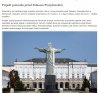 Projekt pomnika przed Pałacem Prezydenckim 